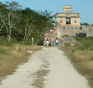 Sacbe at Dzibilchaltun in the Yucatan