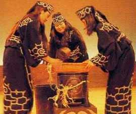Ainu women in costume